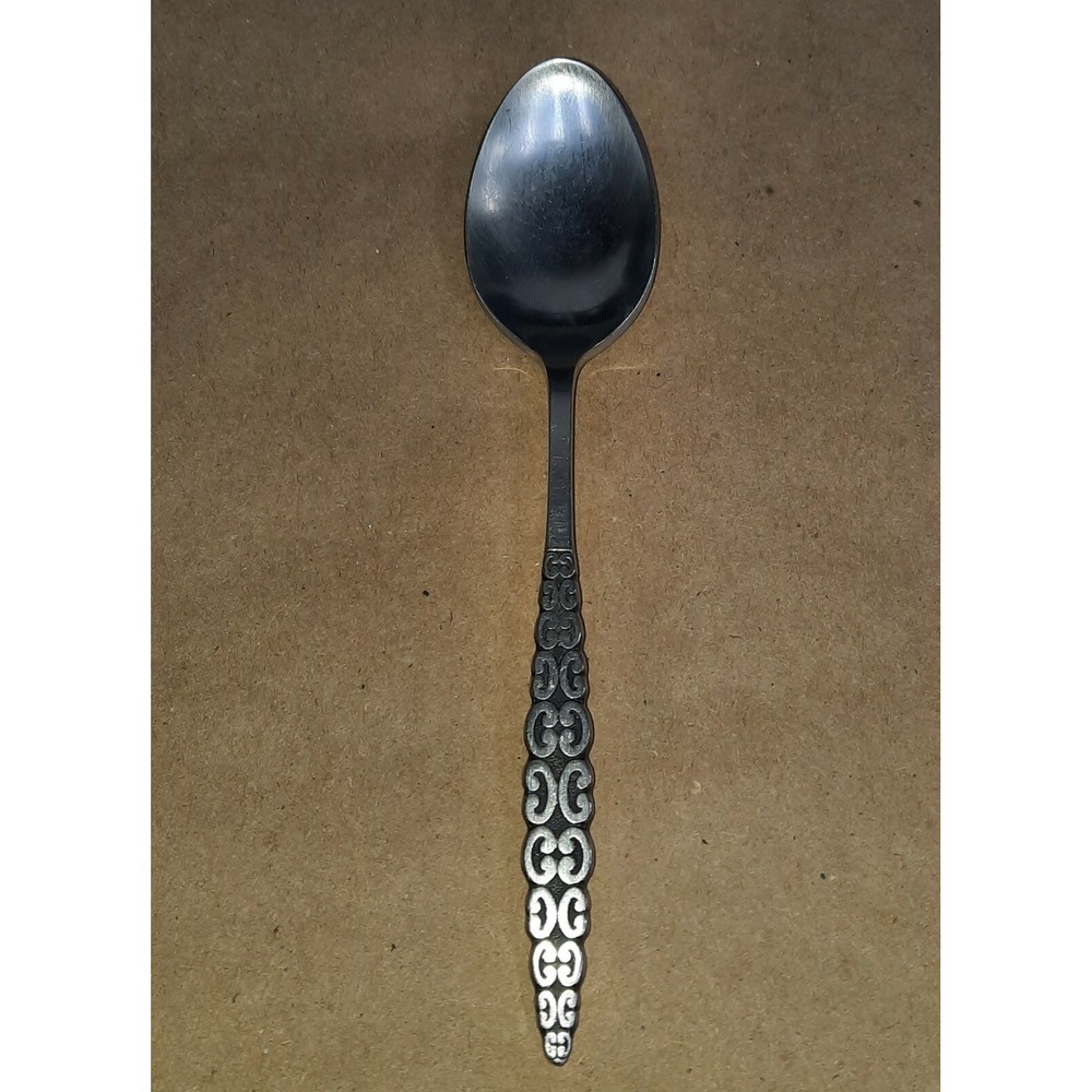 1 Lyon Romanesque Stainless Steel Teaspoon Silverware Flatware